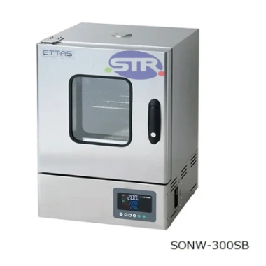 1-9001-51-22　Lò Sấy Nhiệt Độ Không Đổi (Hệ Thống Đối Lưu Tự Nhiên) Loại Thép Không Gỉ Có Cửa Sổ (Cửa Xoay Trái) Với Chứng Chỉ Kiểm Tra Trước Khi Giao Hàng　SONW-300SB