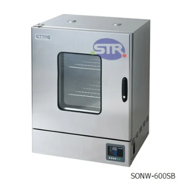 1-9001-53-22　Lò Sấy Nhiệt Độ Không Đổi (Hệ Thống Đối Lưu Tự Nhiên) Loại Thép Không Gỉ Có Cửa Sổ (Cửa Xoay Trái) Với Chứng Chỉ Kiểm Tra Trước Khi Giao Hàng　SONW-600SB