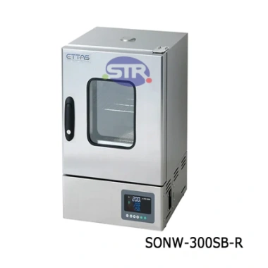 1-9001-54-22　Lò Sấy Nhiệt Độ Không Đổi (Hệ Thống Đối Lưu Tự Nhiên) Loại Thép Không Gỉ Có Cửa Sổ (Cửa Xoay Phải) Với Chứng Chỉ Kiểm Tra Trước Khi Giao Hàng　SONW-300SB-R