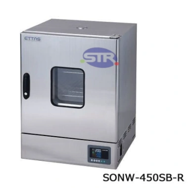 1-9001-55　Lò sấy nhiệt độ không đổi (Hệ thống đối lưu tự nhiên) Loại thép không gỉ có cửa sổ (Cửa xoay phải)　SONW-450SB-R