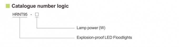 HRNT95 Series Explosion Proof LED Light Fittings Atex Led Floodlight 5000K 0