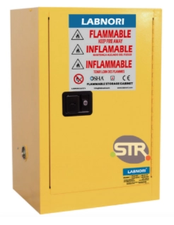 LABNORI Flammable Liquid Storage Cabinet, 12Gal/45L, Manual Door, FSC012Y
