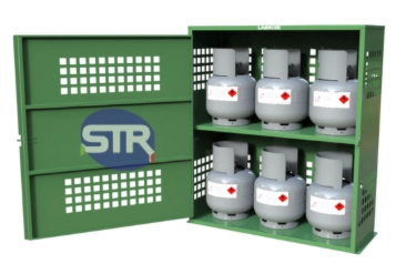 LABNORI LPG Gas Cylinder Storage Cage – 6 x 9kg Bottle LAB-LPG6