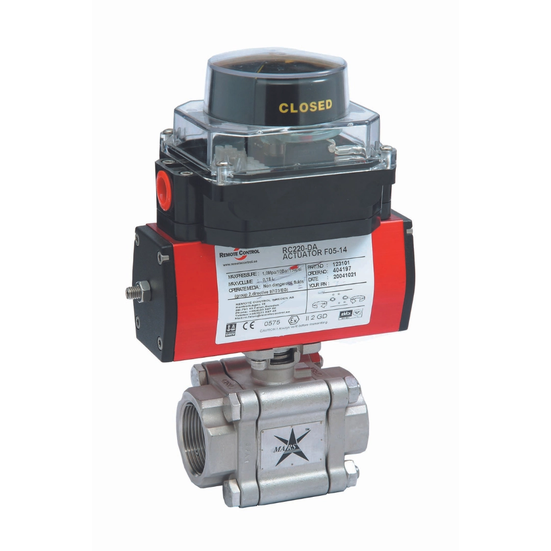 Van bi 3 mảnh gắn động cơ ( bộ truyền động)