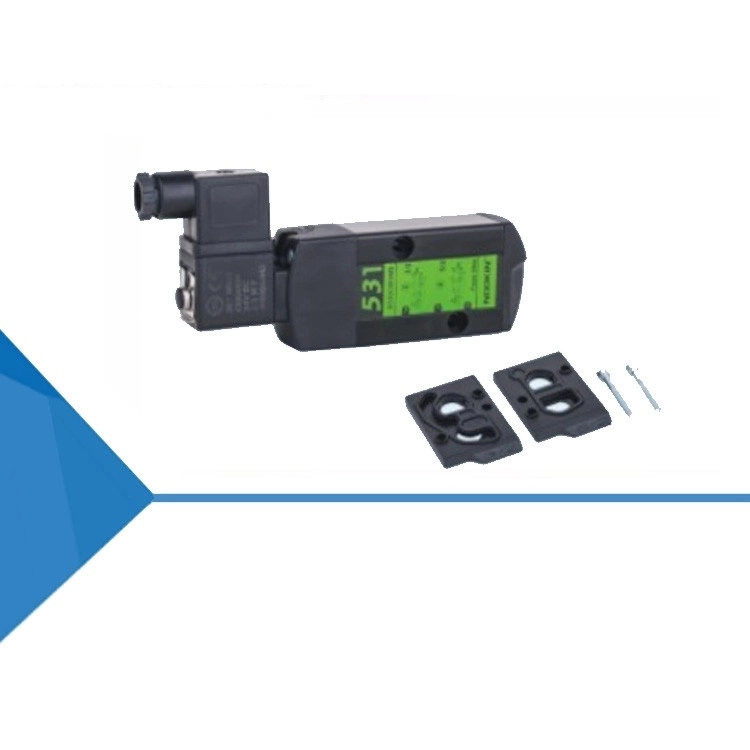 Van trượt kiểu ống lót, gắn chuẩn Namur, 1 cuộn coil, chống nước IP65, áp suất tối đa 2.0 MPa, gioăng NBR + PUR, chịu nhiệt đến 60°C SCG531C001MS