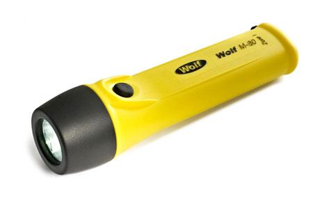 Wolf Safety ATEX LED Torch Yellow 120 lm Mfr. Part No.: M-80